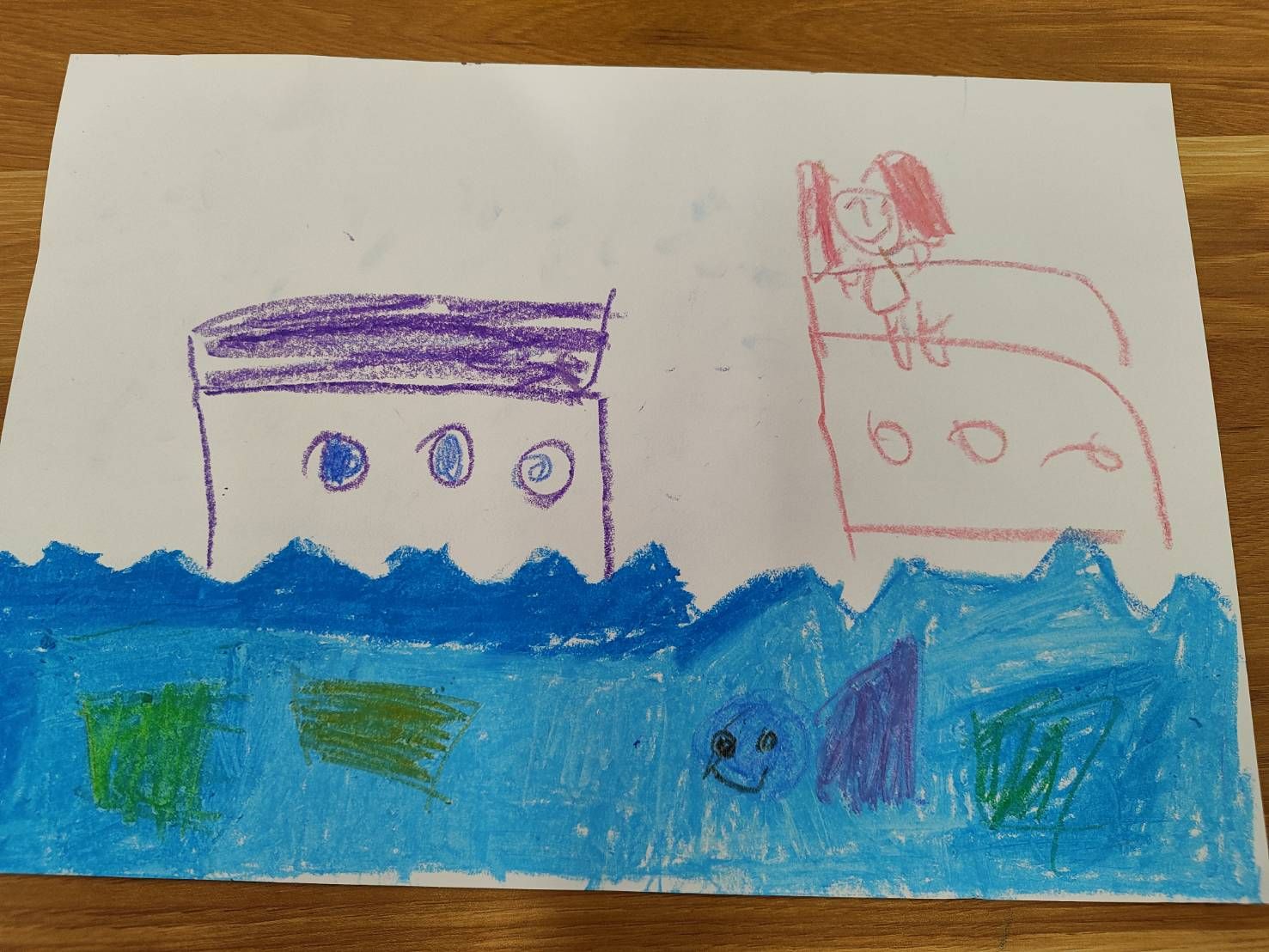 Judy魚魚的海底美術館-作品:果果的海底世界